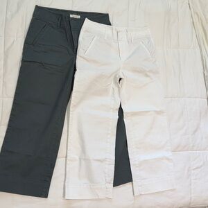 2 pairs of Loft crop chinos

Size small petite